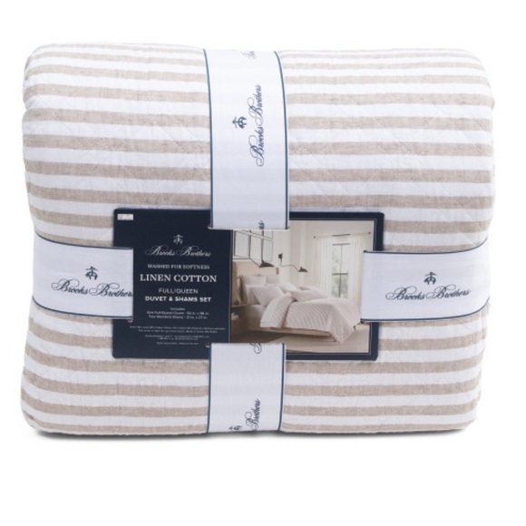 Brooks Brothers Striped Duvet Set